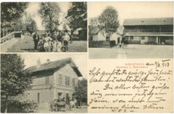 gjeletovci, gasthaus und bahnstation