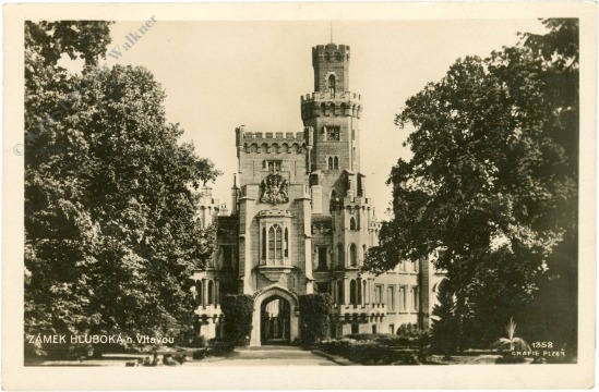 zamek hluboka, ansicht zamek hluboka, ansicht