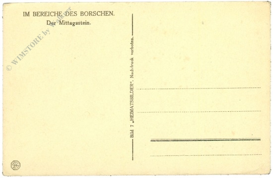 borschen, der mittagsstein