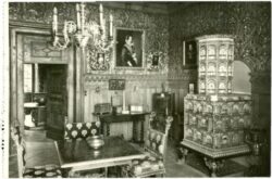 zleby, schloss, das "rote kabinett"