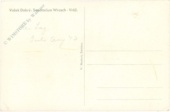 vasek dobry, sanatorium wrasch vraz