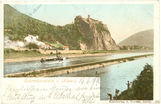 usti nad labem (aussig), burg schreckenstein