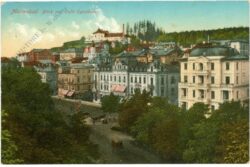marianske lazne (marienbad), blick auf cafe egerländer
