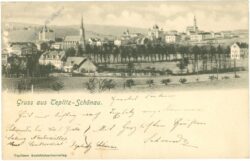teplice (teplitz schönau), gruss aus