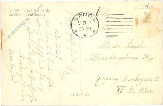 brno (brünn), freiheitsplatz