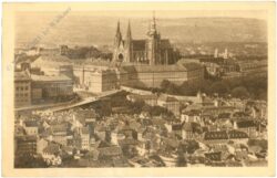 praha (prag), blick auf hradschin vom laurenziberg