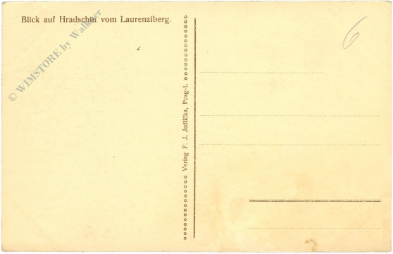 praha (prag), blick auf hradschin vom laurenziberg