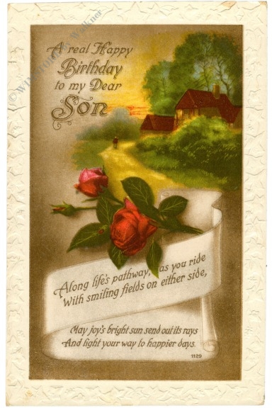 geburtstag: vergissmeinnicht mit vers