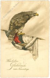 namenstag: adler auf flaggenmast