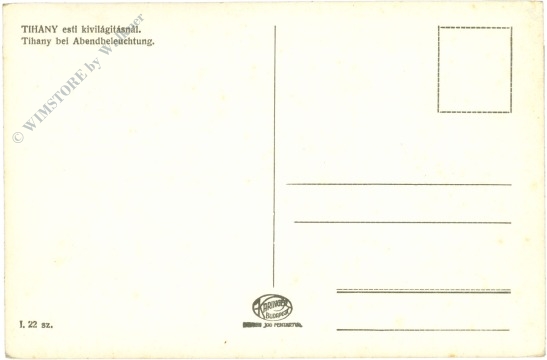 tihany, bei abendbeleuchtung