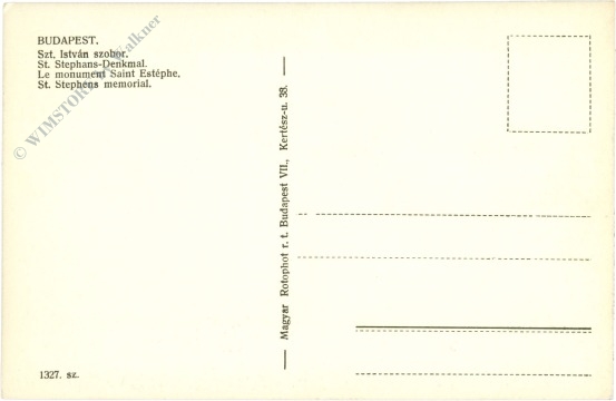 budapest, st. stephans denkmal
