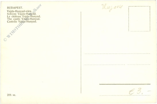 budapest, schloss vajda hunyad