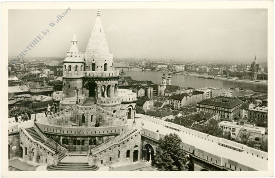 budapest, aussicht mit der fischerbastei