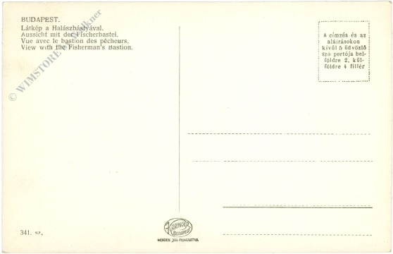 budapest, aussicht mit der fischerbastei