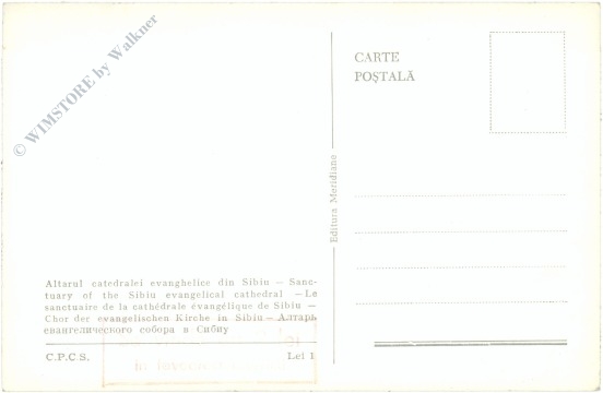 sibiu, chor der evang. kirche