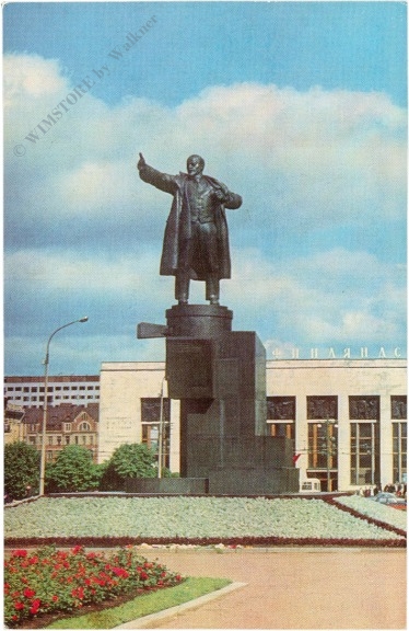 leningrad, monument to lenin in front of the finland station leningrad, monument to lenin in front of the finland station