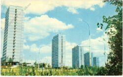 moskau, dwelling houses on lenin avenue