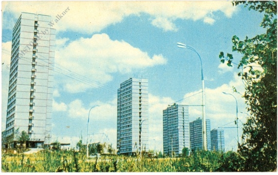 moskau, dwelling houses on lenin avenue