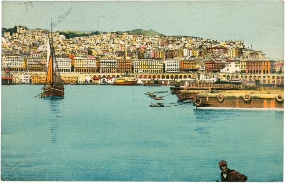 algier, vom meer aus gesehen