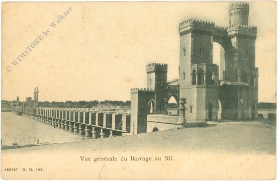 bameza, vue generale du barrage au nil