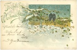 weihnachten: zwei mit vögel