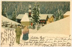 weihnachten: am weg in die kirche