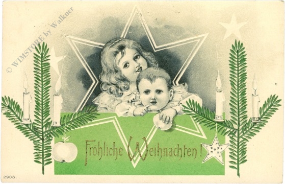 weihnachten: kinder mit zweigen und kerzen weihnachten: kinder mit zweigen und kerzen