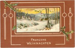 weihnachten: verschneiter wald