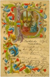 weihnachten: kirchenszene