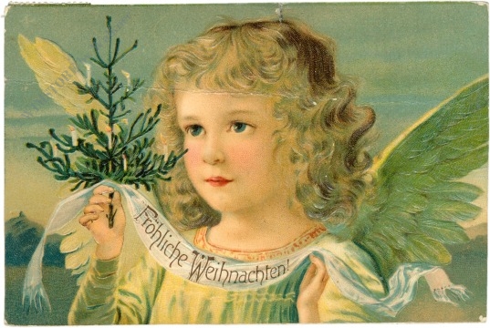 weihnachten: engel mit baum weihnachten: engel mit baum