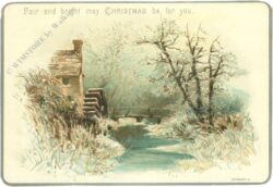 weihnachten: landschaft mit glitzerschnee