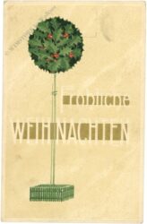 weihnachten: ilexbäumchen