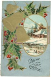 weihnachten: zweige und glocken