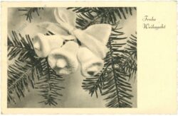 weihnachten: glocken und zweige