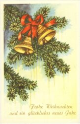 weihnachten: glocken und zweige