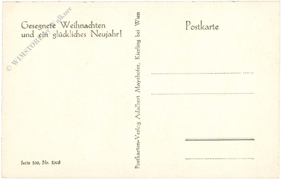 weihnachten: verschneiter ort