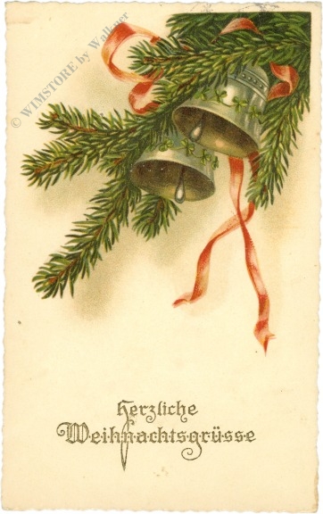 weihnachten: zweige und glocken