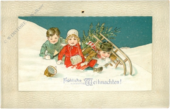weihnachten: schlittenfahrt weihnachten: schlittenfahrt