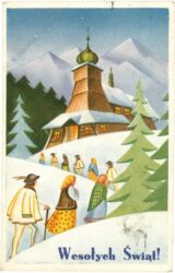 weihnachten: am weg in die kirche