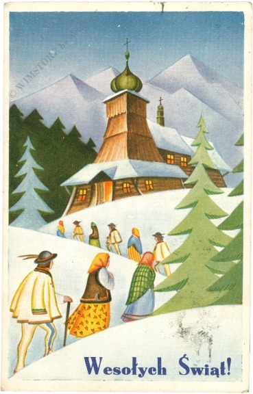 weihnachten: am weg in die kirche