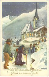 weihnachten: am weg in die kirche