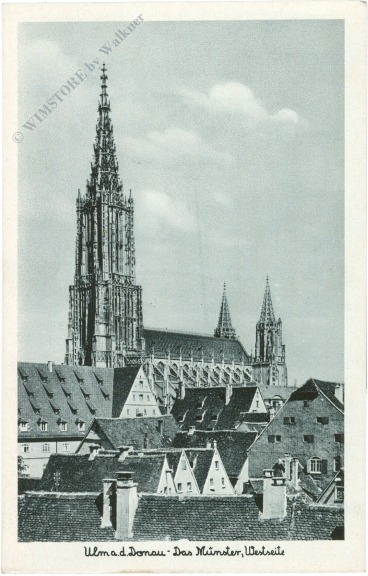 ulm an der donau, das münster, westseite