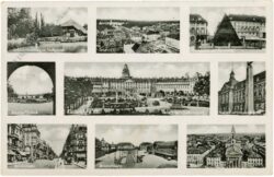 karlsruhe a.rh., multiansicht