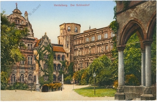 heidelberg, der schlosshof