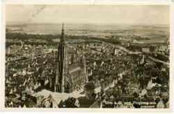 ulm an der donau, vom flugzeug aus