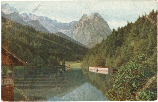 riessersee, blick auf die alpspitze riessersee, blick auf die alpspitze