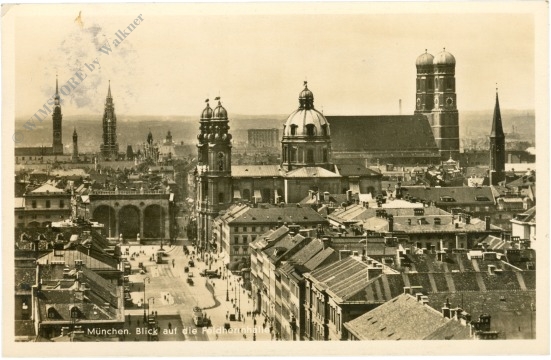 münchen, blick auf die feldherrenhalle