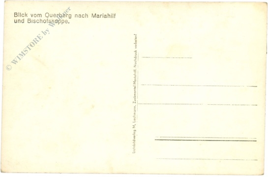 querberg, blick nach mariahilf und bischofskoppe