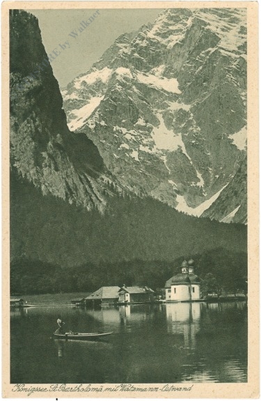 königssee, st. bartholomä, mit watzmann