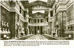regensburg, inneres der walhalla